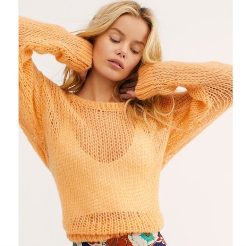Free People Light & Lofty Alpaca Wool Sweater Knit